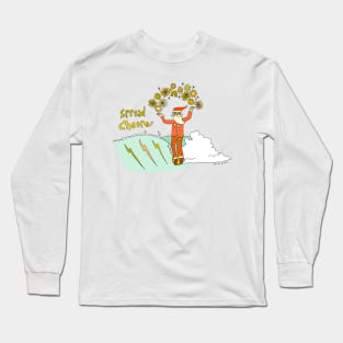 spread cheer // retro christmas surf art by surfy birdy Long Sleeve T-Shirt